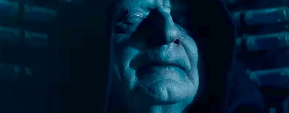 Palpatine’s withered body on Exegol