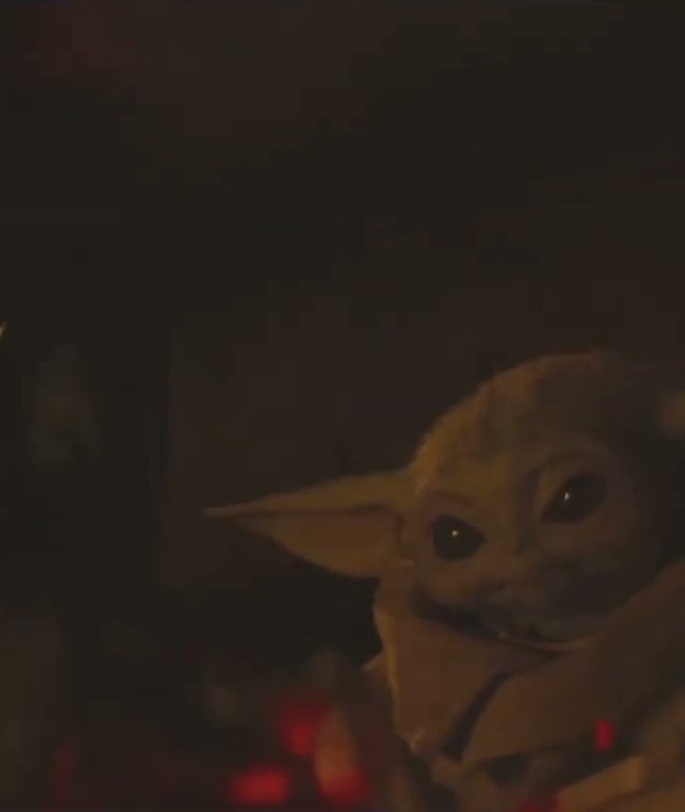 Grogu heals a wound
