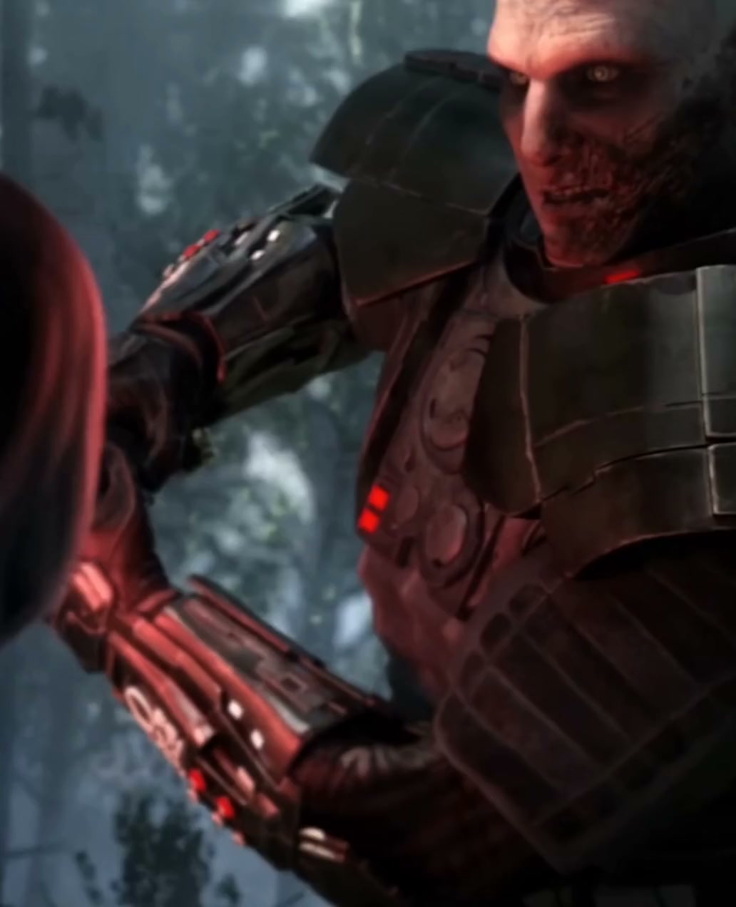 Satele Shan catches Malgus’s blade in her hand