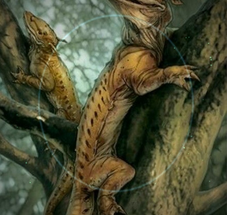 Ysalamiri on a tree branch